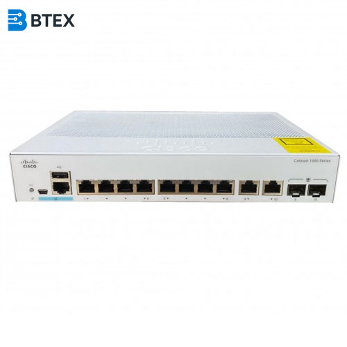 Switch C1000-8T-2G-L Cisco Catalyst 1000 8 GE Ports, 2 GE Combo Uplink